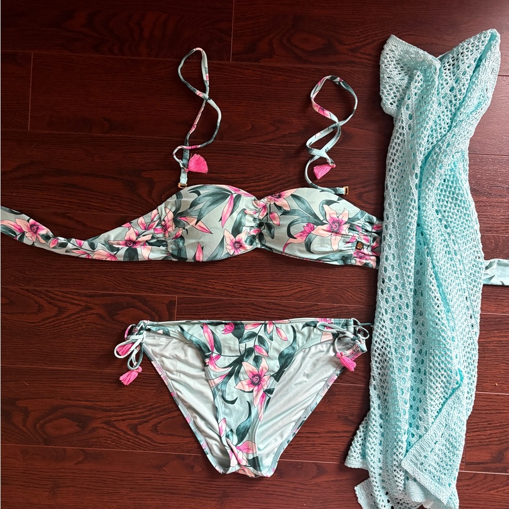 La Vie En Rose Aqua bikini set